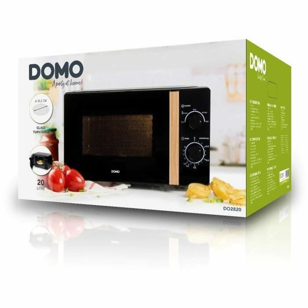 Micro-ondes DOMO Noir 700 W 20 L