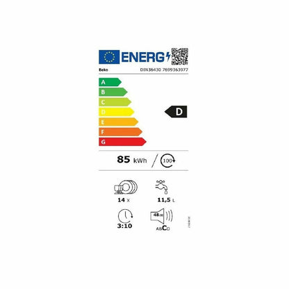 Lave-vaisselle BEKO DIN36430 Blanc 60 cm