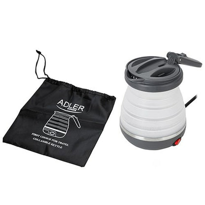 Bouilloire Adler Blanc Noir Plastique 750 W 0,6 L