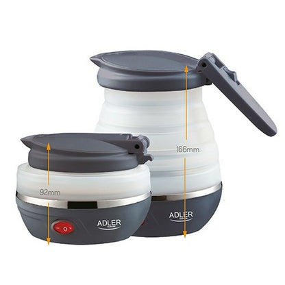 Bouilloire Adler Blanc Noir Plastique 750 W 0,6 L