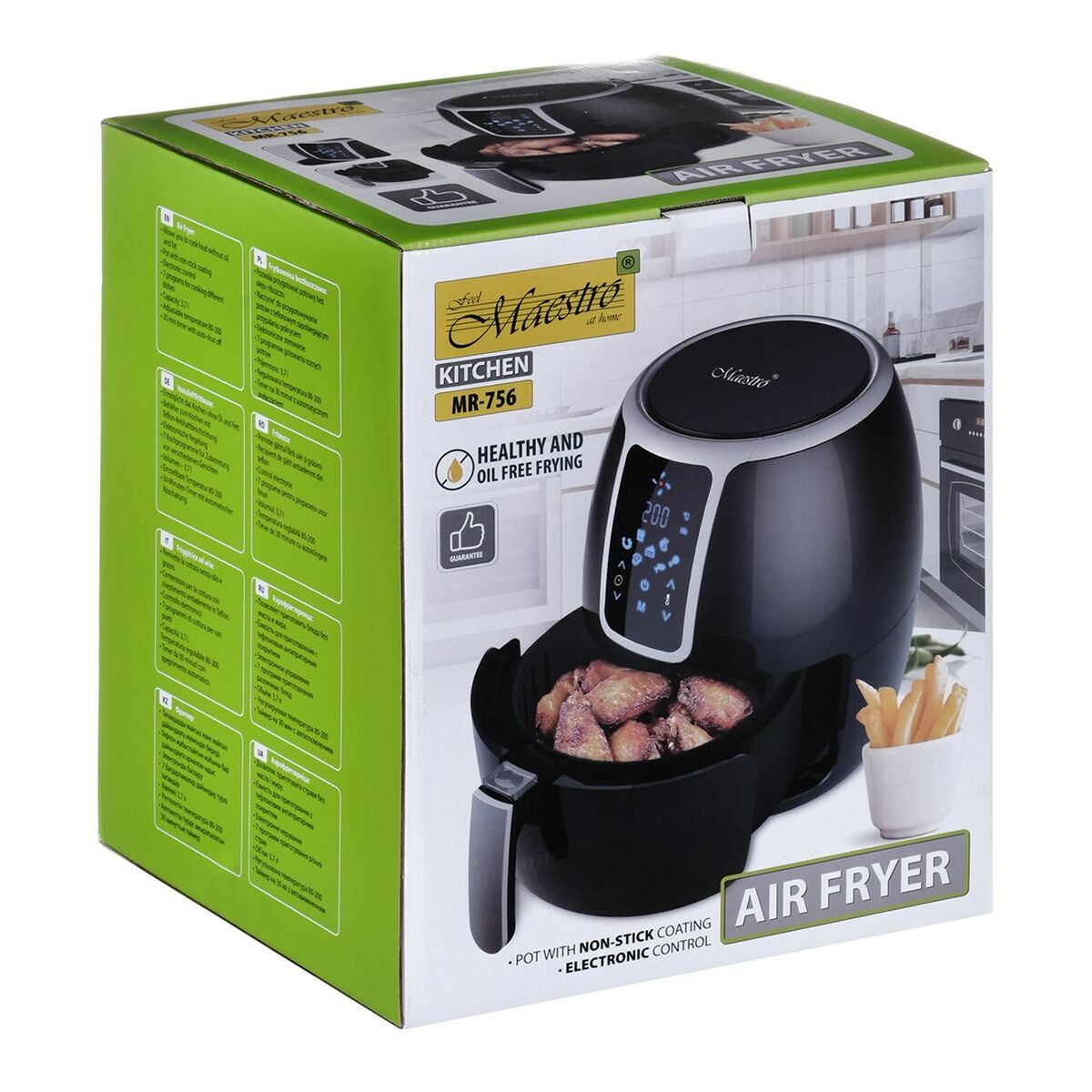 Friteuse à Air Feel Maestro MR-756 Noir 1300 W 3,7 L