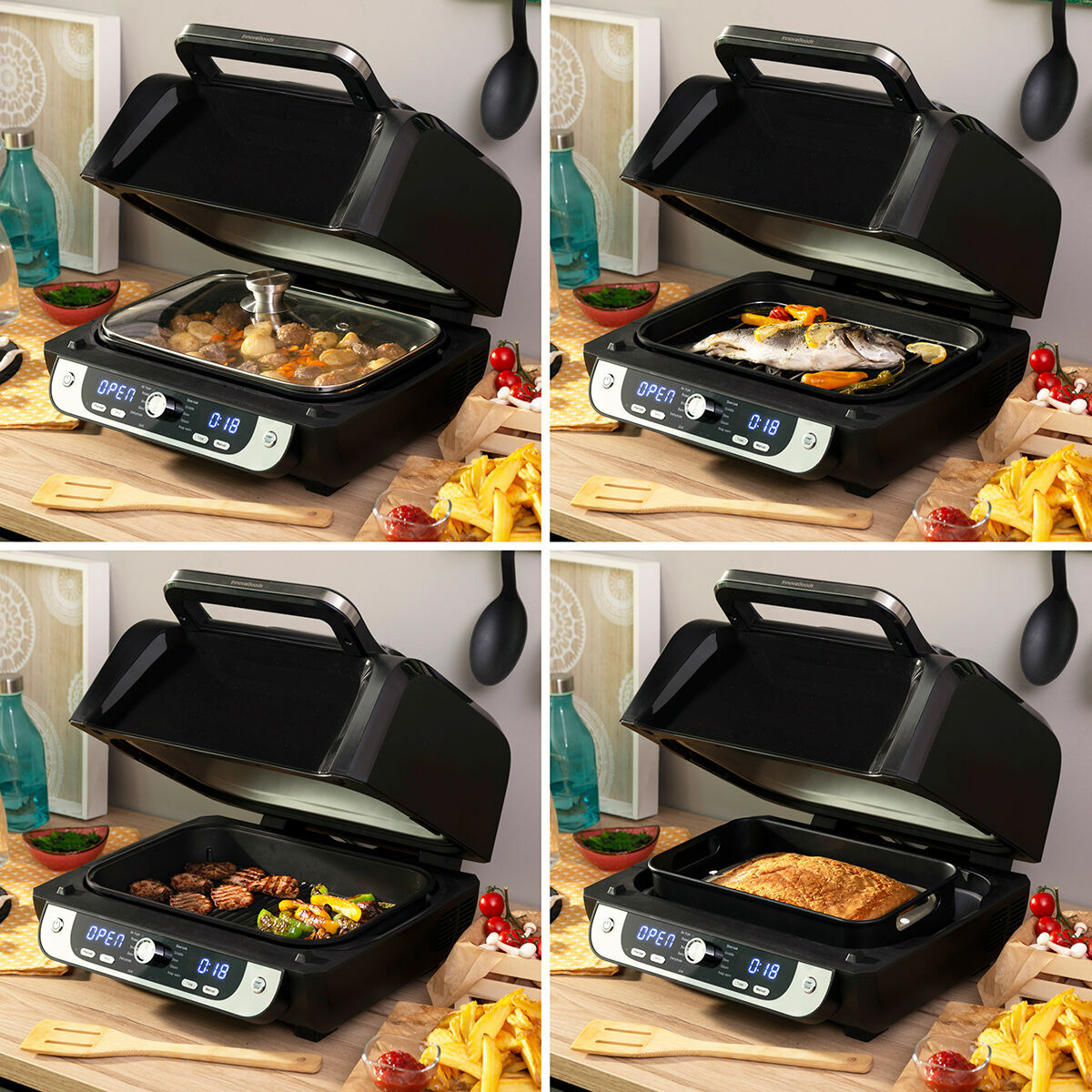 Friteuse à Air avec Grill InnovaGoods  6L