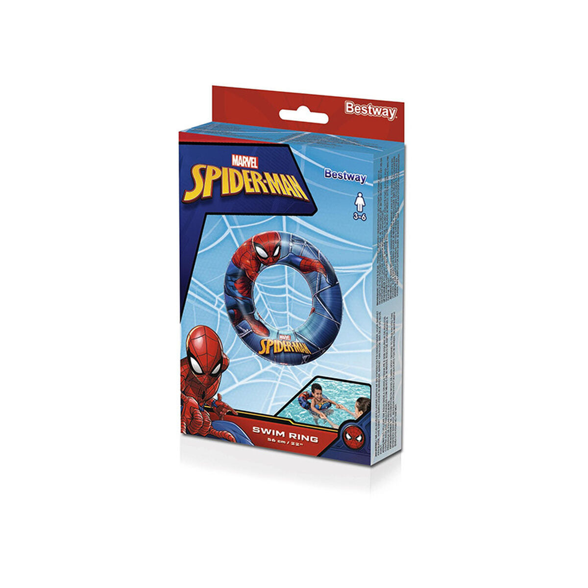 Bouée gonflable Bestway Multicouleur Spiderman Ø 56 cm