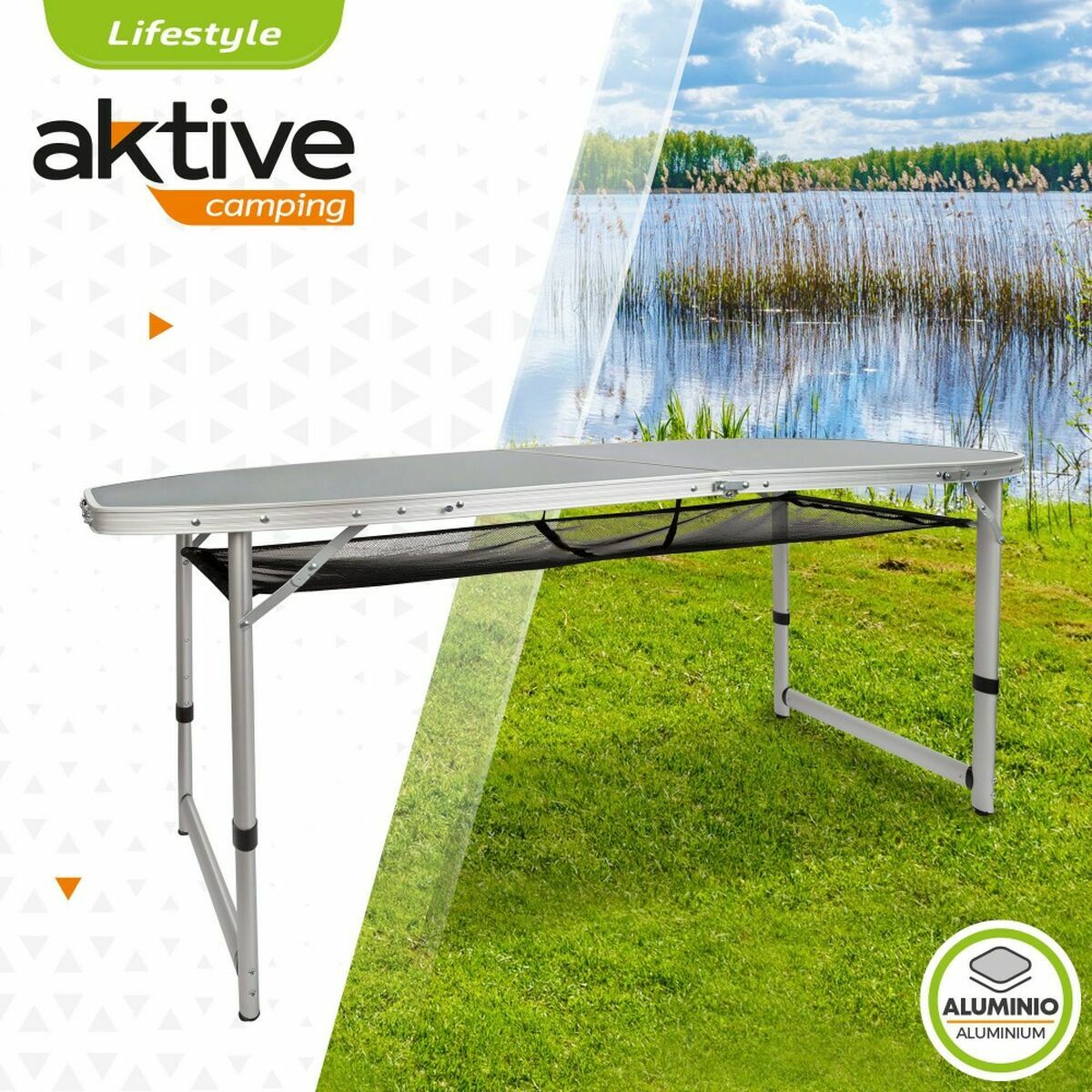 Table Piable Aktive 149 x 80 x 59 cm De Camping