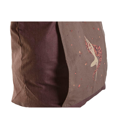 Sac en toile DKD Home Decor Marron Vert Bordeaux Toile 68 x 30 x 55 cm (3 Unités)