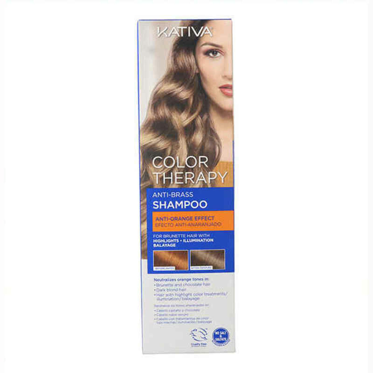 Shampoing Matifiant pour Cheveux Blonds Color Therapy Kativa Color Therapy (250 ml)