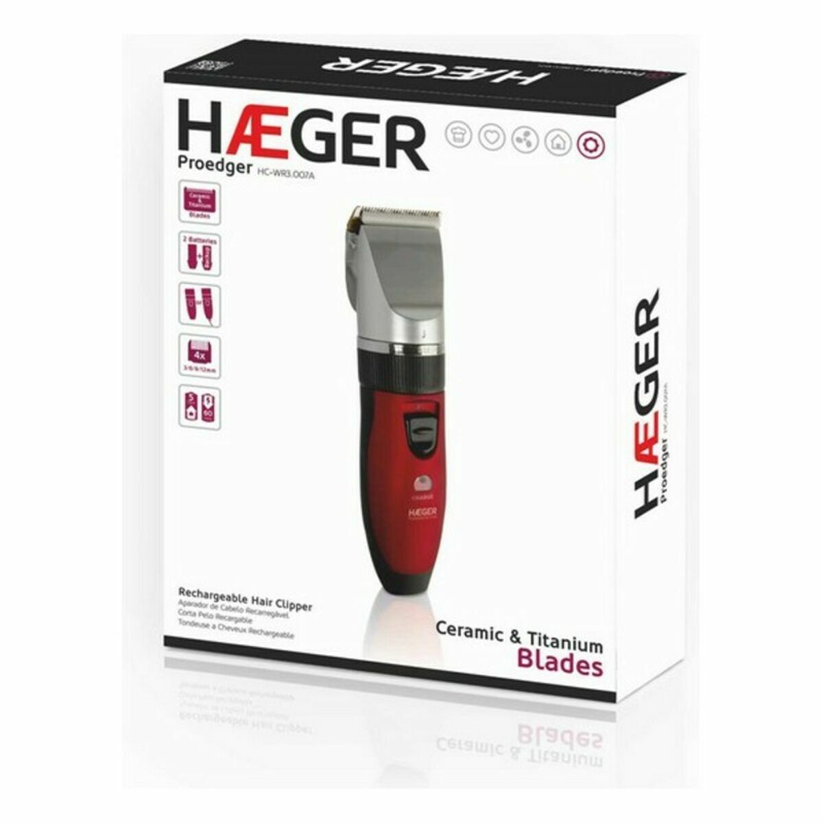 Tondeuse Haeger HC-WR3.007B