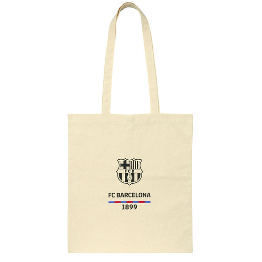 Sac F.C. Barcelona Beige Coton