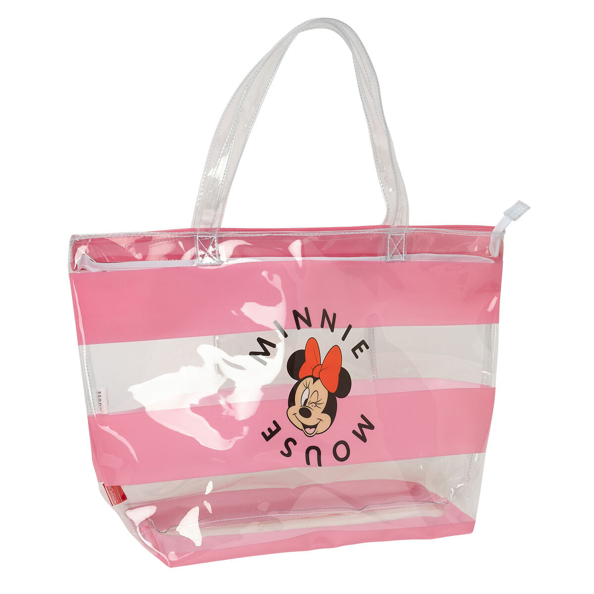 Sac à main Femme Minnie Mouse Beach Rose Transparent