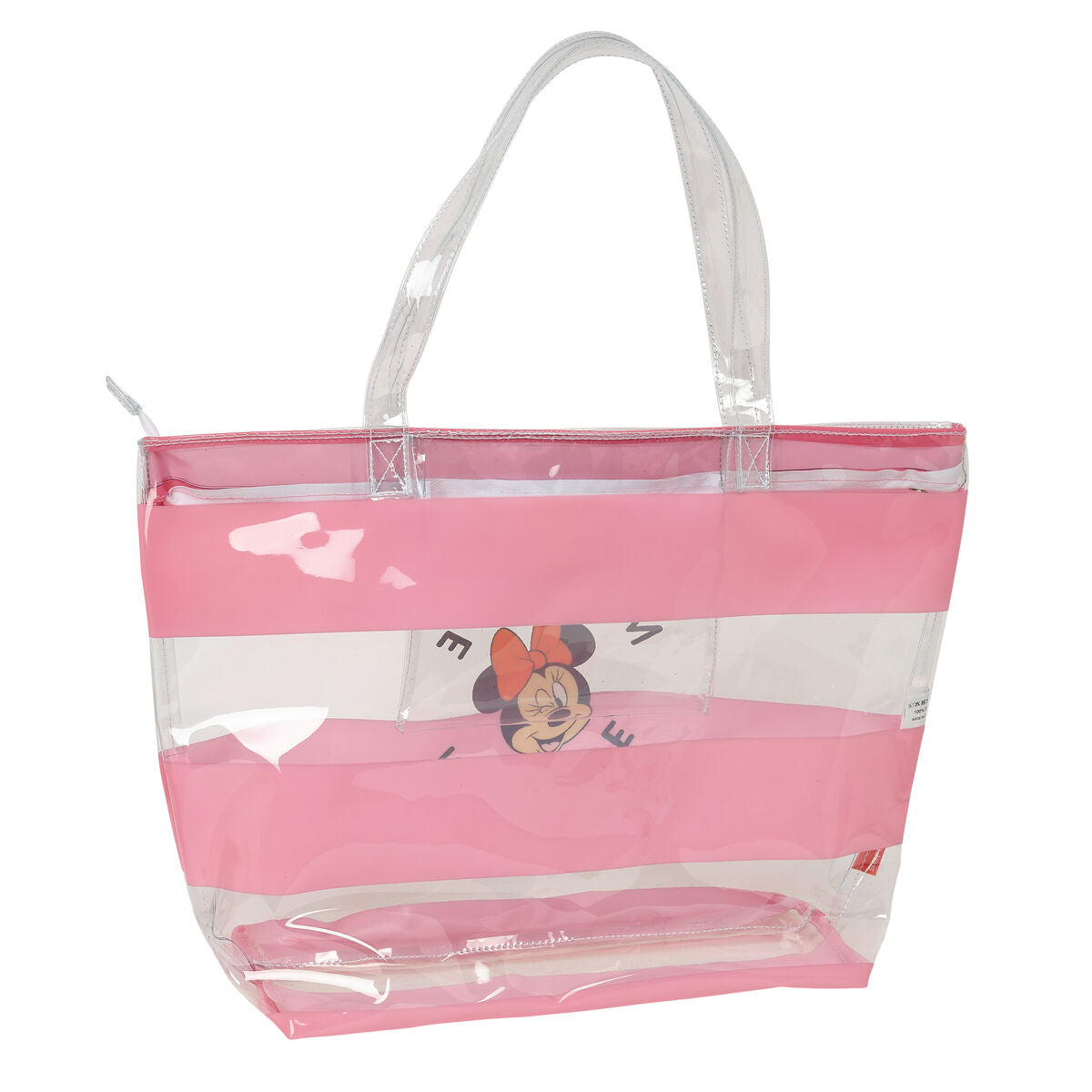 Sac à main Femme Minnie Mouse Beach Rose Transparent