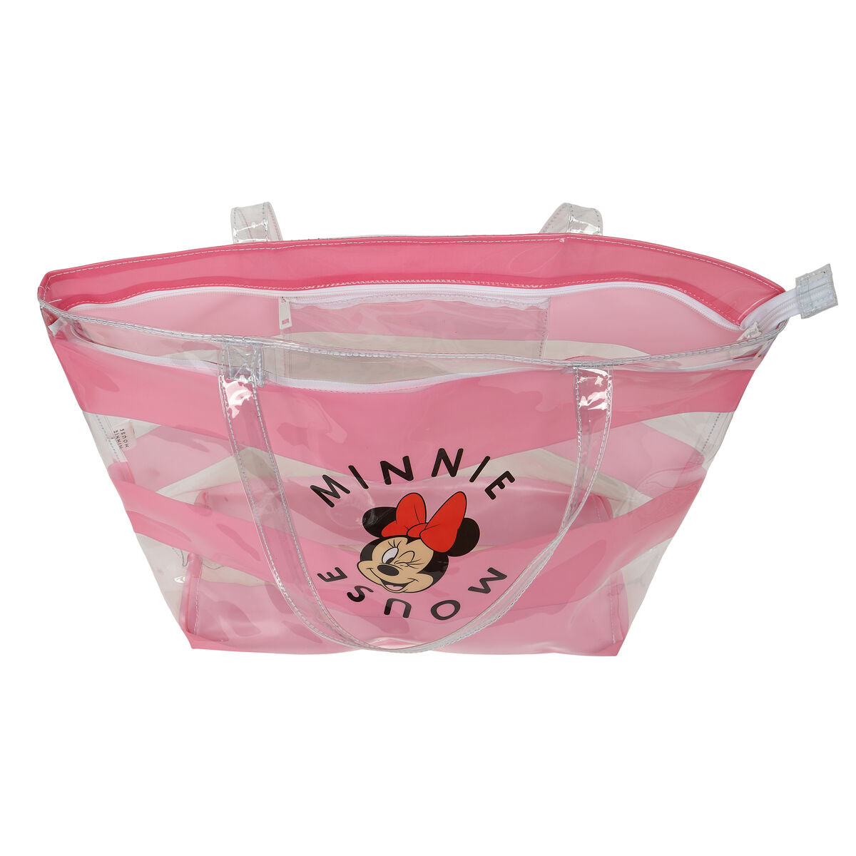 Sac à main Femme Minnie Mouse Beach Rose Transparent