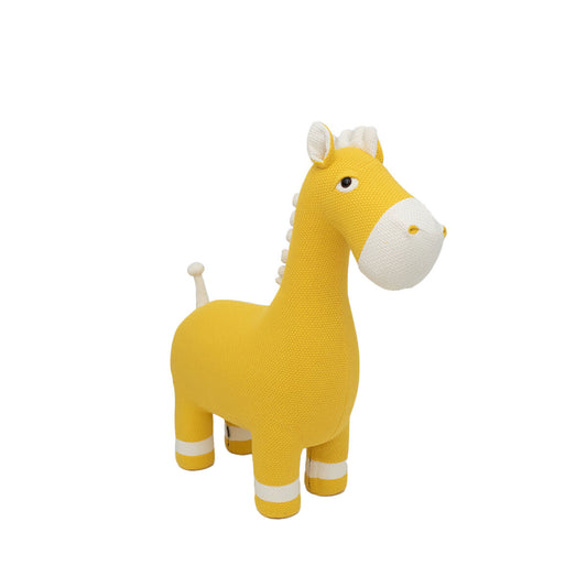 Jouet Peluche Crochetts AMIGURUMIS MAXI Jaune Cheval 94 x 90 x 33 cm