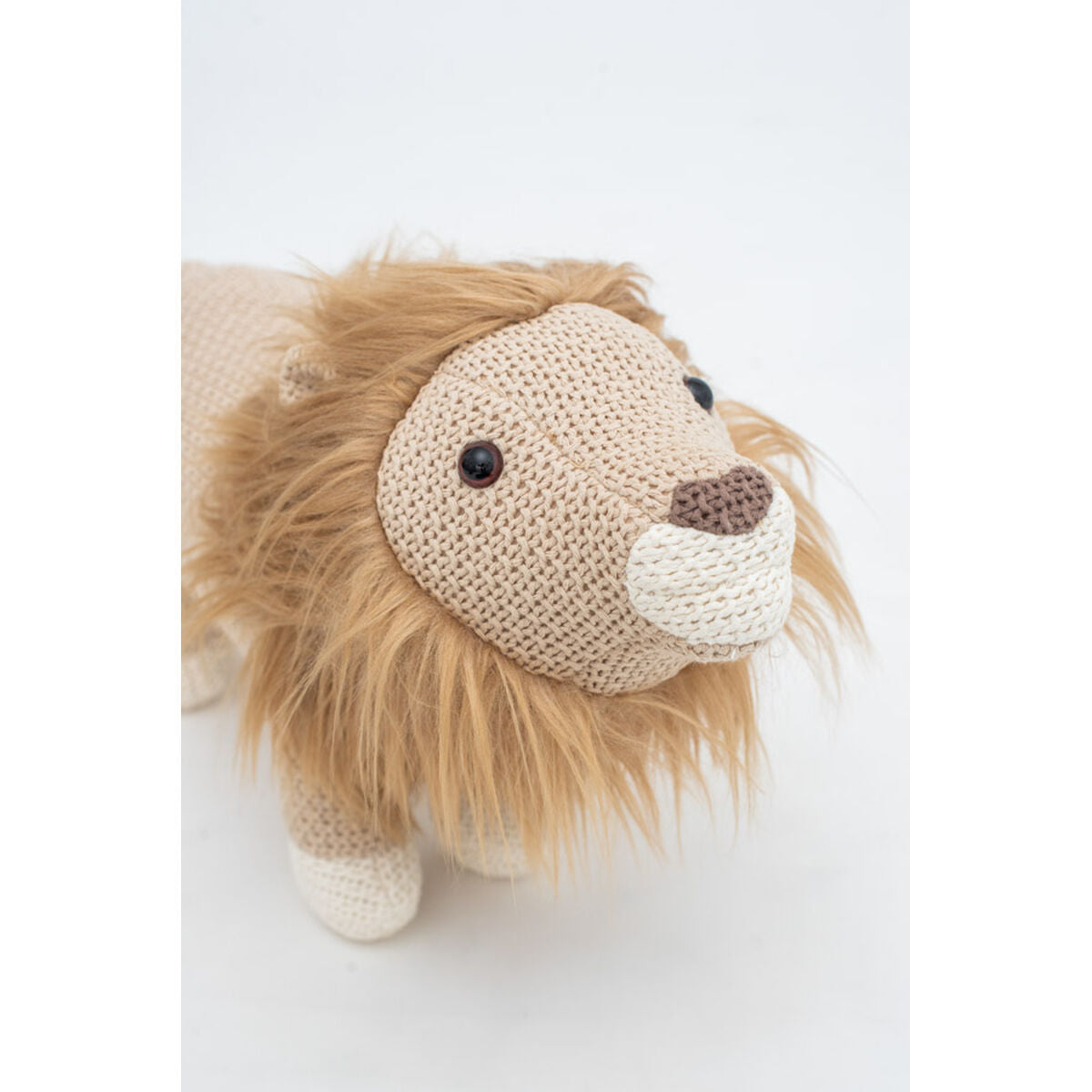 Jouet Peluche Crochetts AMIGURUMIS MINI Marron Lion 45 x 27 x 16 cm