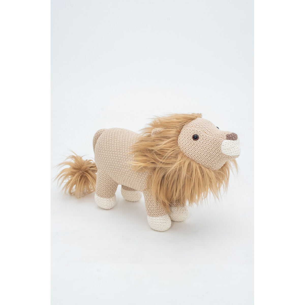 Jouet Peluche Crochetts AMIGURUMIS MINI Marron Lion 45 x 27 x 16 cm