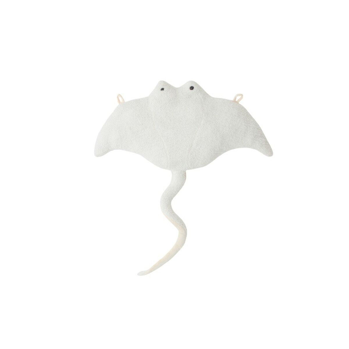 Jouet Peluche Crochetts OCÉANO Blanc Raie manta 67 x 77 x 11 cm