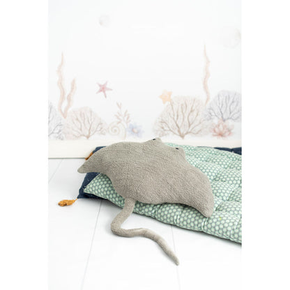 Jouet Peluche Crochetts OCÉANO Gris Raie manta 67 x 77 x 11 cm