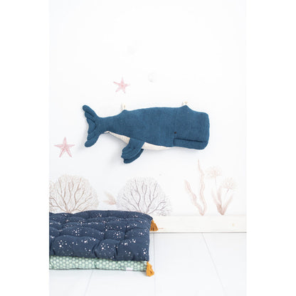 Jouet Peluche Crochetts OCÉANO Bleu Baleine Poissons 29 x 84 x 14 cm 3 Pièces