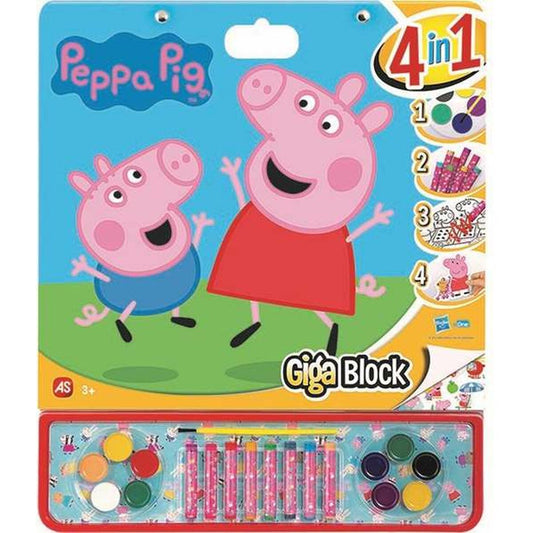 Dessins à peindre Peppa Pig Autocollants 4 en 1