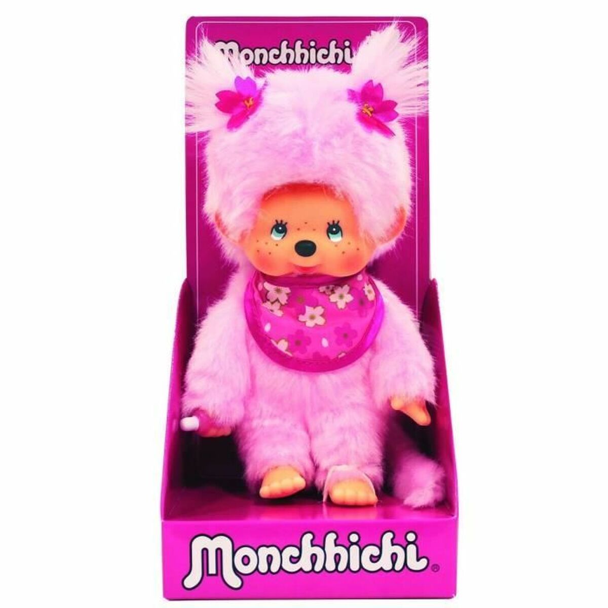 Jouet Peluche Bandai MONCHHICHI Pinky Rose (1 Pièce)