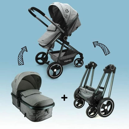 Poussette pour bébé Nania Gris