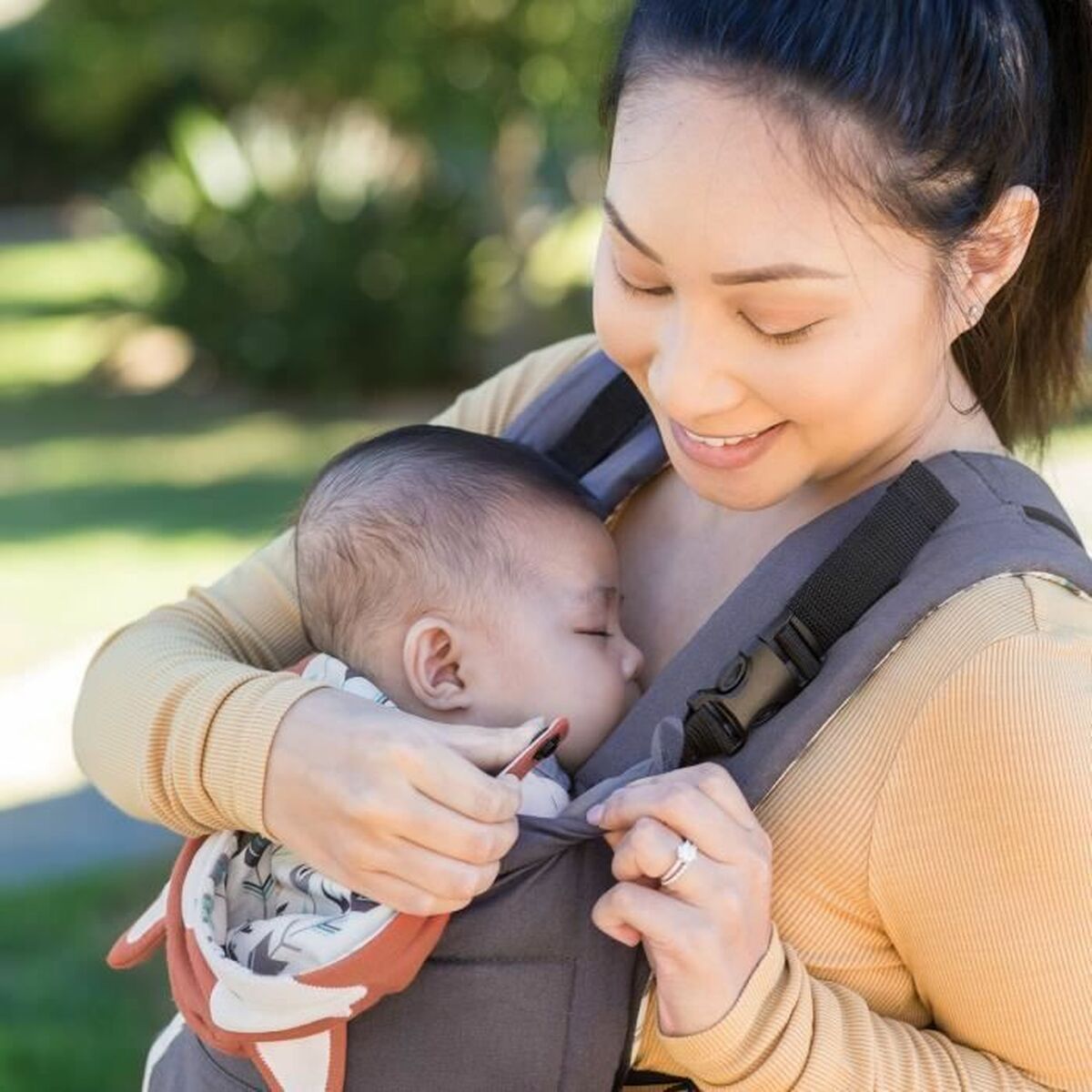 Porte-bébé Infantino Cuddle Up Fox + 6 Mois + 0 Mois