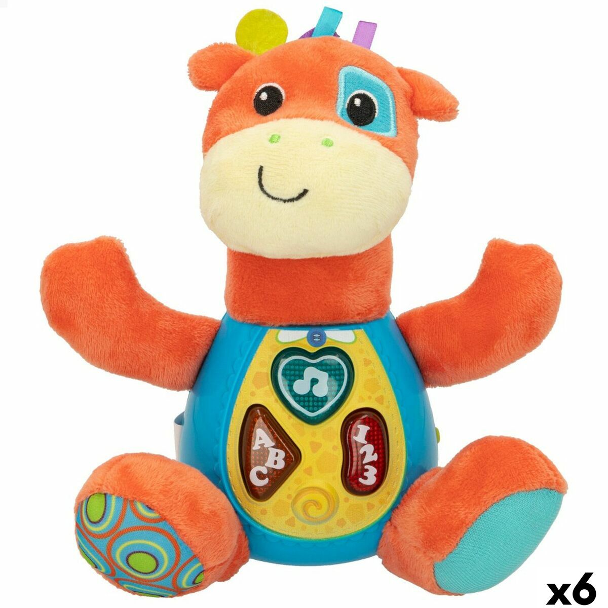 Jouet Peluche Winfun animaux ES 18 x 20 x 8 cm (6 Unités)