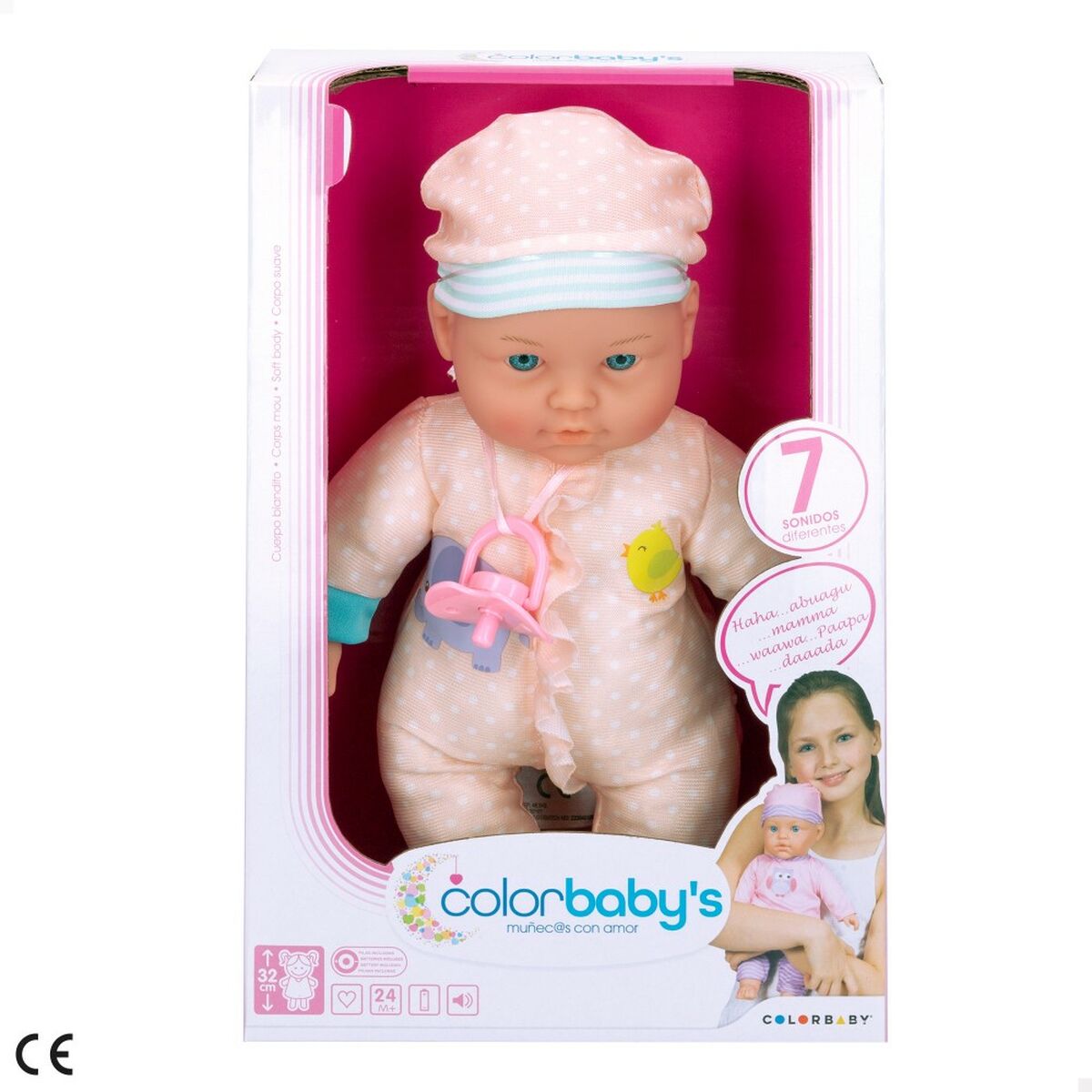 Poupée Bébé Colorbaby 22,5 x 32 x 10 cm 6 Unités