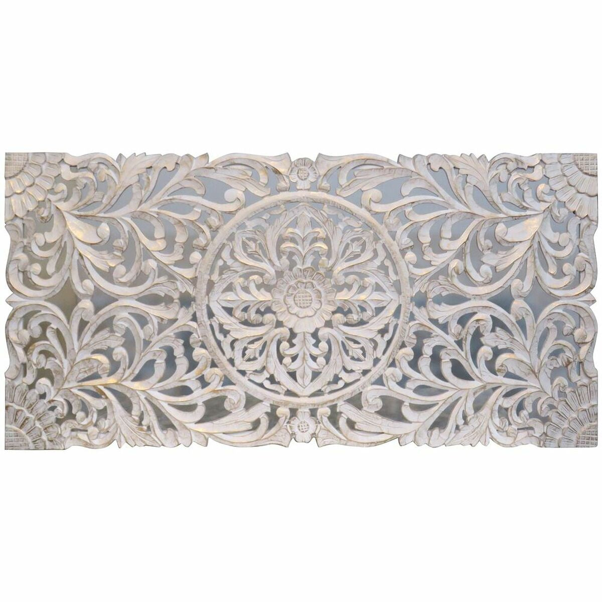 Tête de lit DKD Home Decor Blanc Doré Bois MDF 180 x 4 x 90 cm