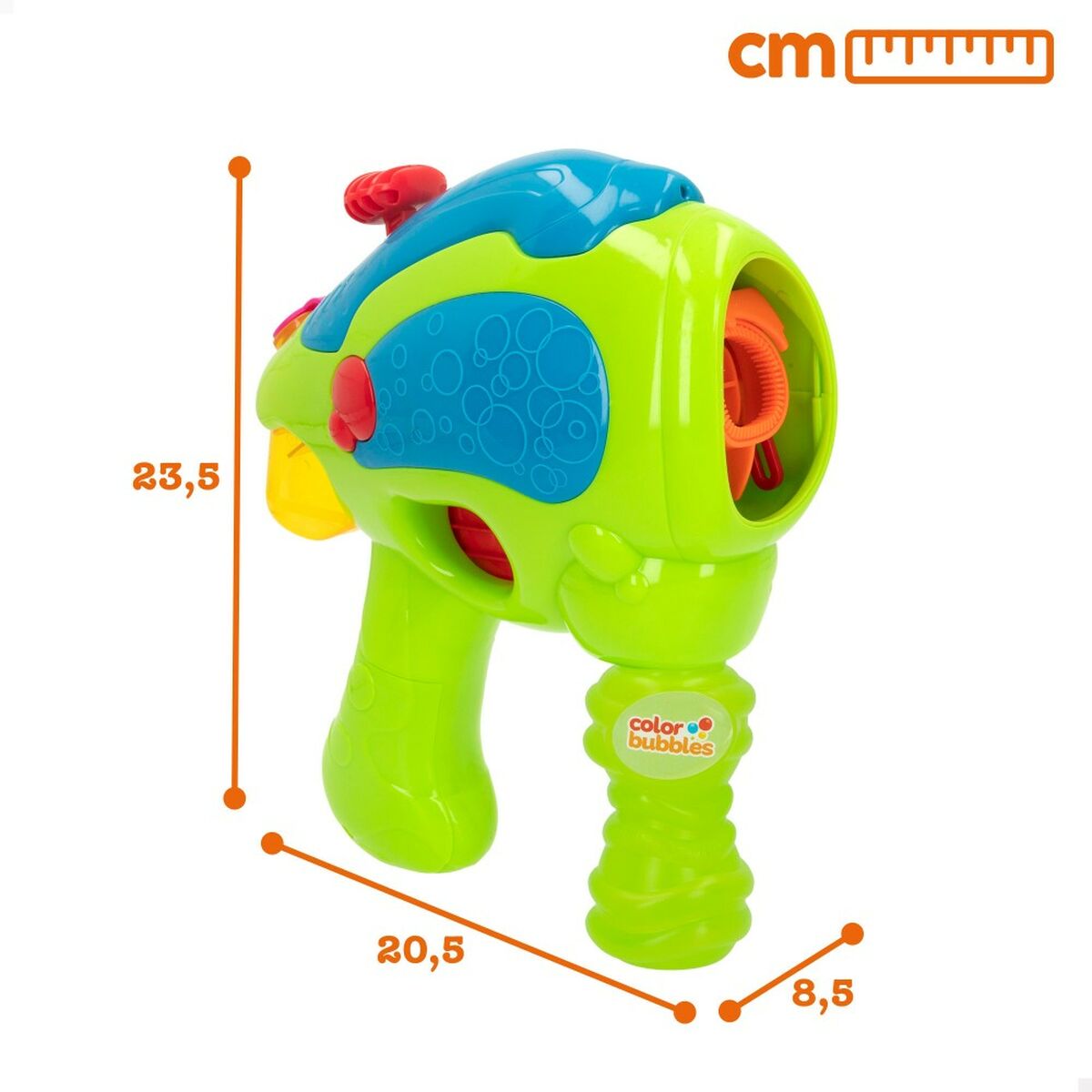 Jeu de Bulles de Savon Colorbaby Vert Revolver 118 ml 20,5 x 23,5 x 8,5 cm (2 Unités)