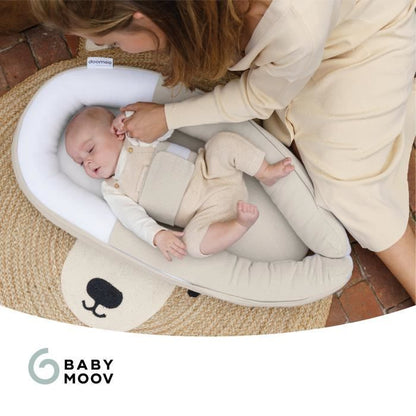 BABYMOOV Réducteur de lit Doomoo Cocoon Tetra, nid douillet et sécurisé, beige