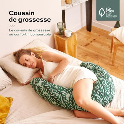 Babymoov B.LOVE Coussin de Maternité & Allaitement avec Remplissage Microbilles ultra-fines - Made in Europe, Vert