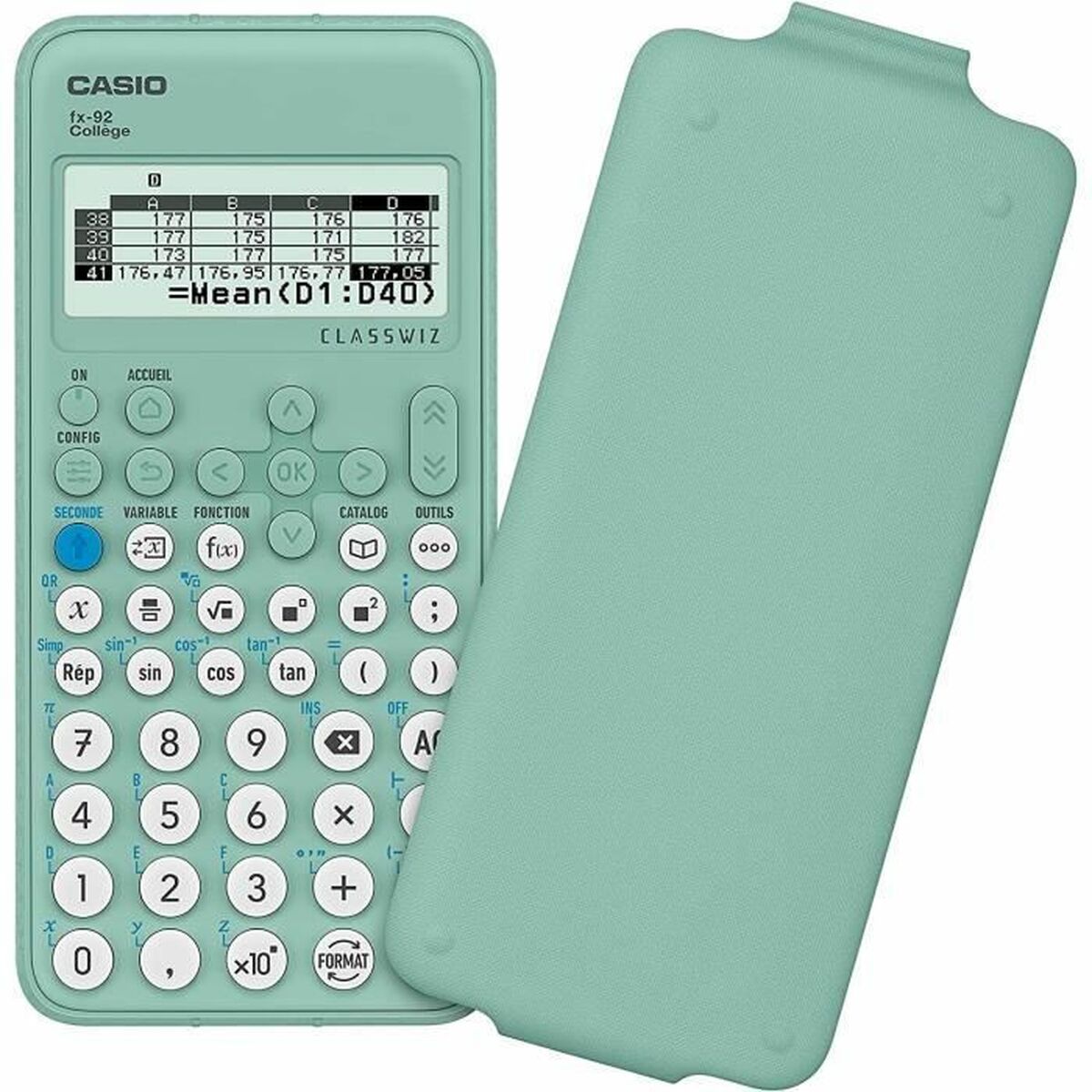 Calculatrice scientifique Casio College FX -92+ Vert