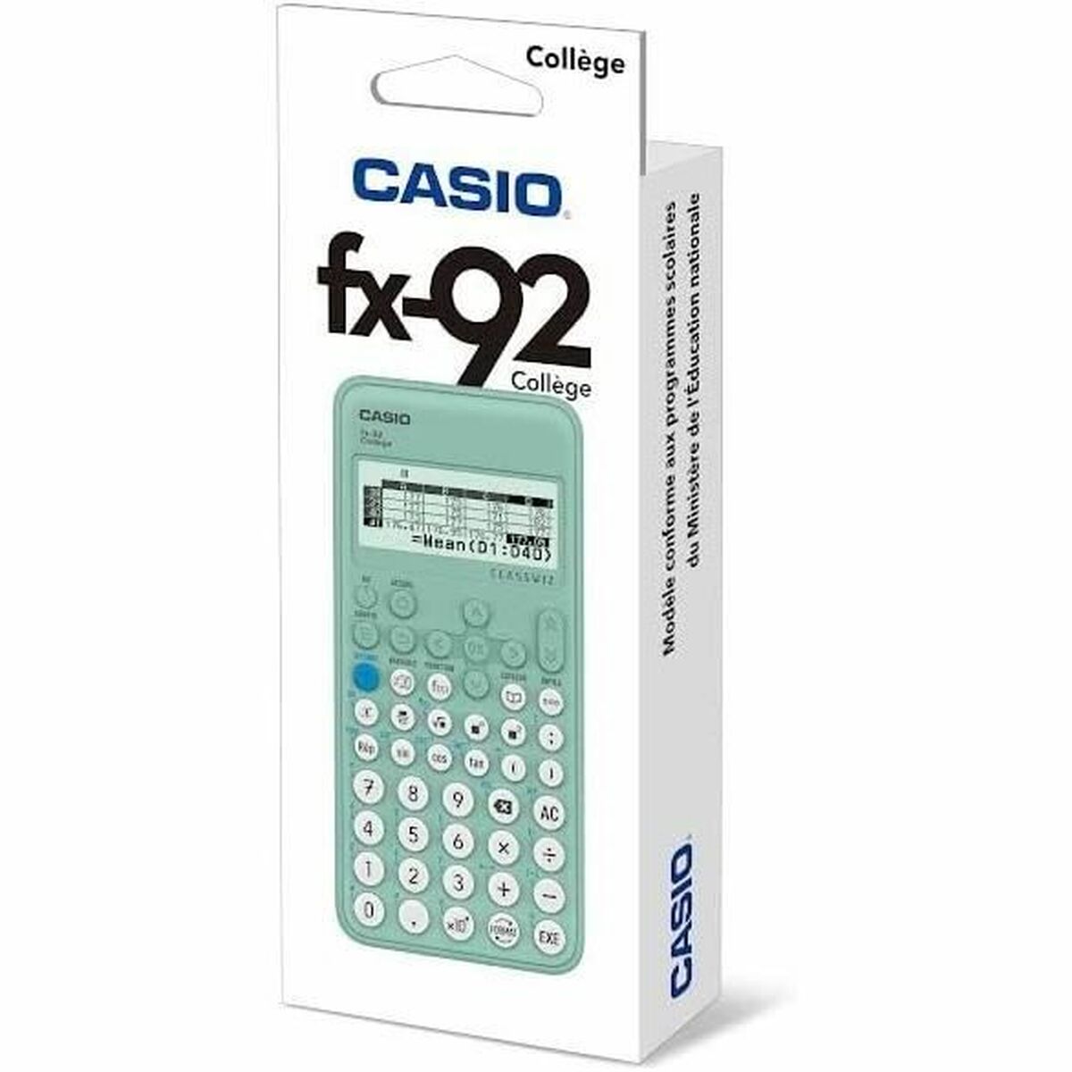 Calculatrice scientifique Casio College FX -92+ Vert