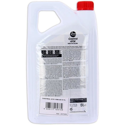 Huile Moteur - CASTROL GTX - 10W-40 A3/B4 - 5L+1L - 057026