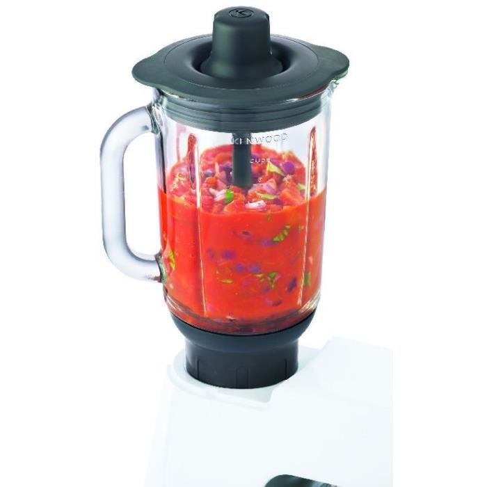 Accessoire blender verre 1,6L pour robot pâtissier KENWOOD KAH359GL - 4 lames