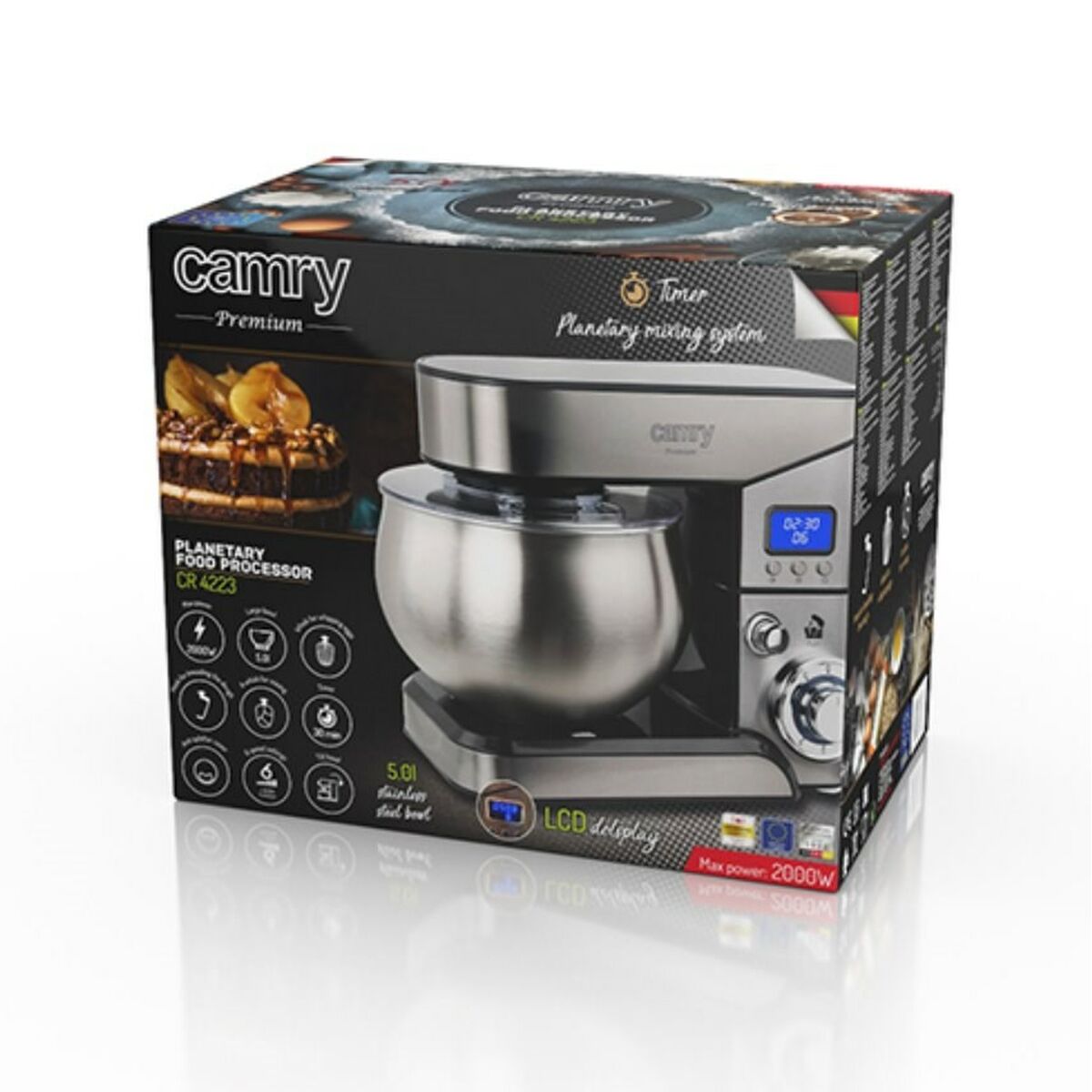 Robot culinaire Adler CR 4223 Argenté 1300 W 2000 W 5 L