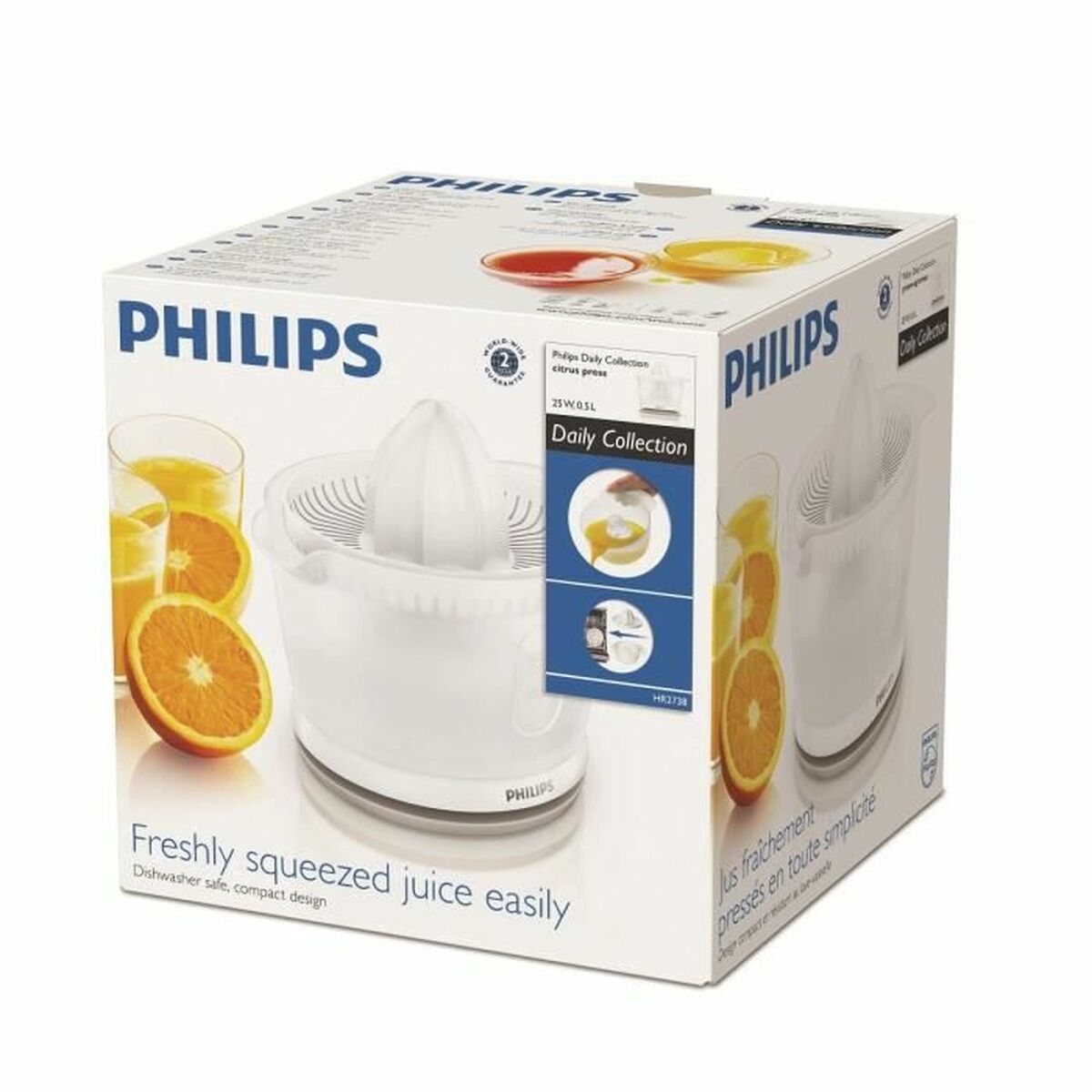 Centrifugeuse électrique Philips Blanc 25 W 500 ml