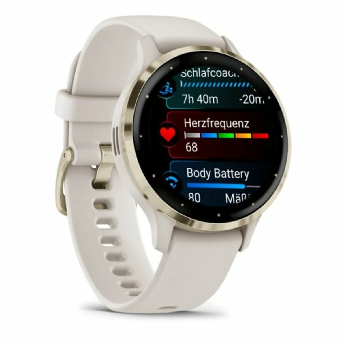 Montre intelligente GARMIN Venu 3S Crème 1,2"