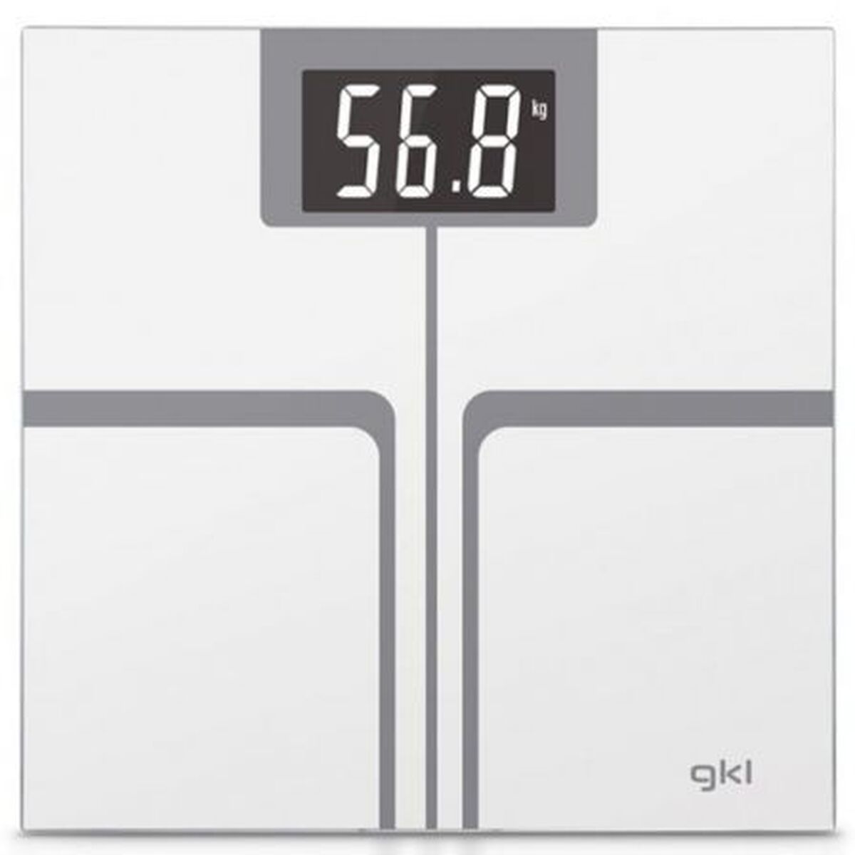 Balance Numérique de Salle de Bain GKL FITMAX 200 kg Blanc Polyester