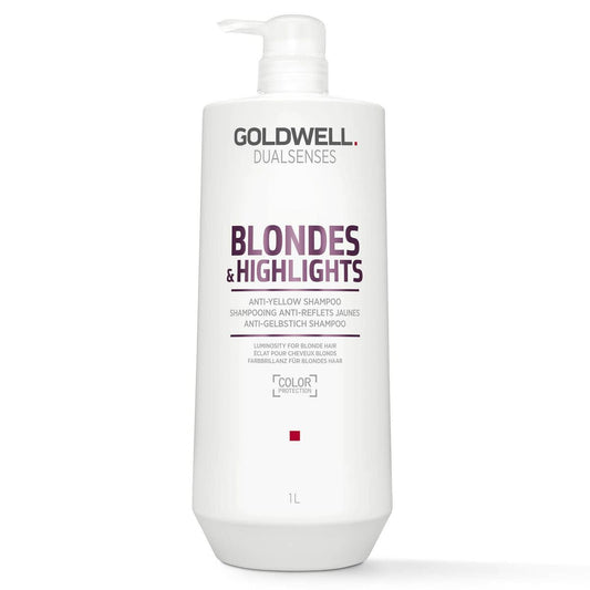 Shampoing Matifiant pour Cheveux Blonds Goldwell Dualsenses Blondes & Highlights 1 L