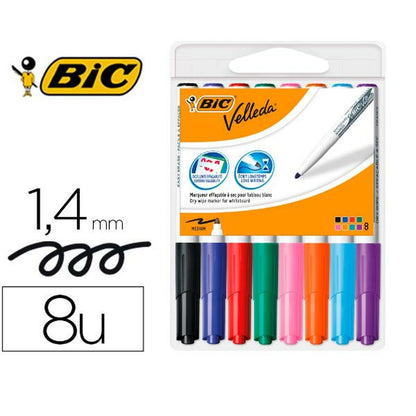 Marqueur pour tableau blanc Bic 1199001748 polystyrène 8 Pièces (8 Pièces)