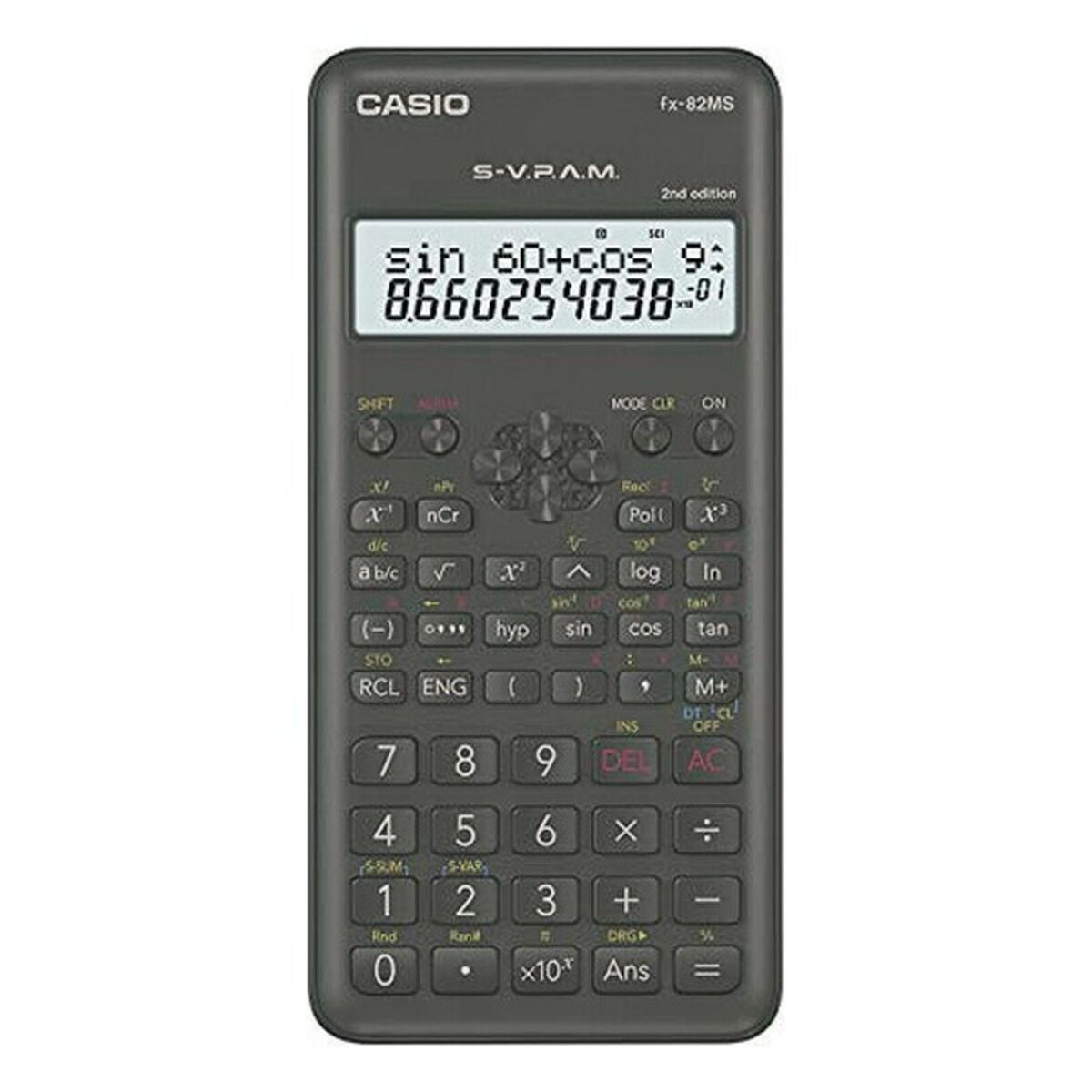 Calculatrice scientifique Casio FX-82MS-2 Noir