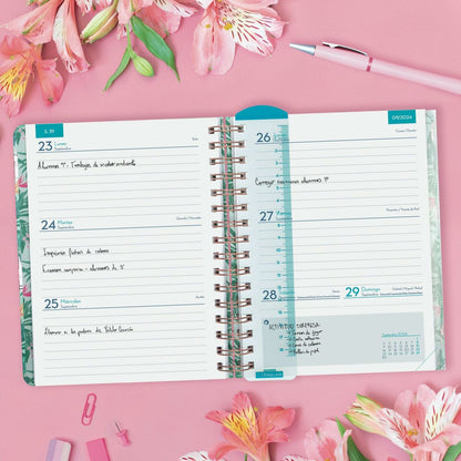 Agenda Finocam Tropic Multicouleur A5 2024-2025 Enseignant (1 Unité)