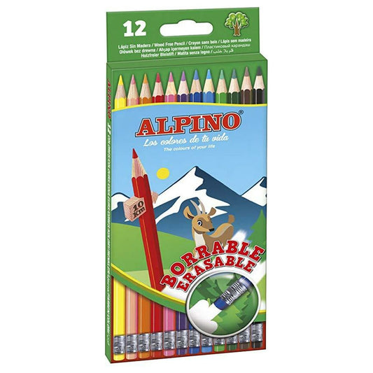 Crayons de couleur Alpino AL013654 Multicouleur effaçable