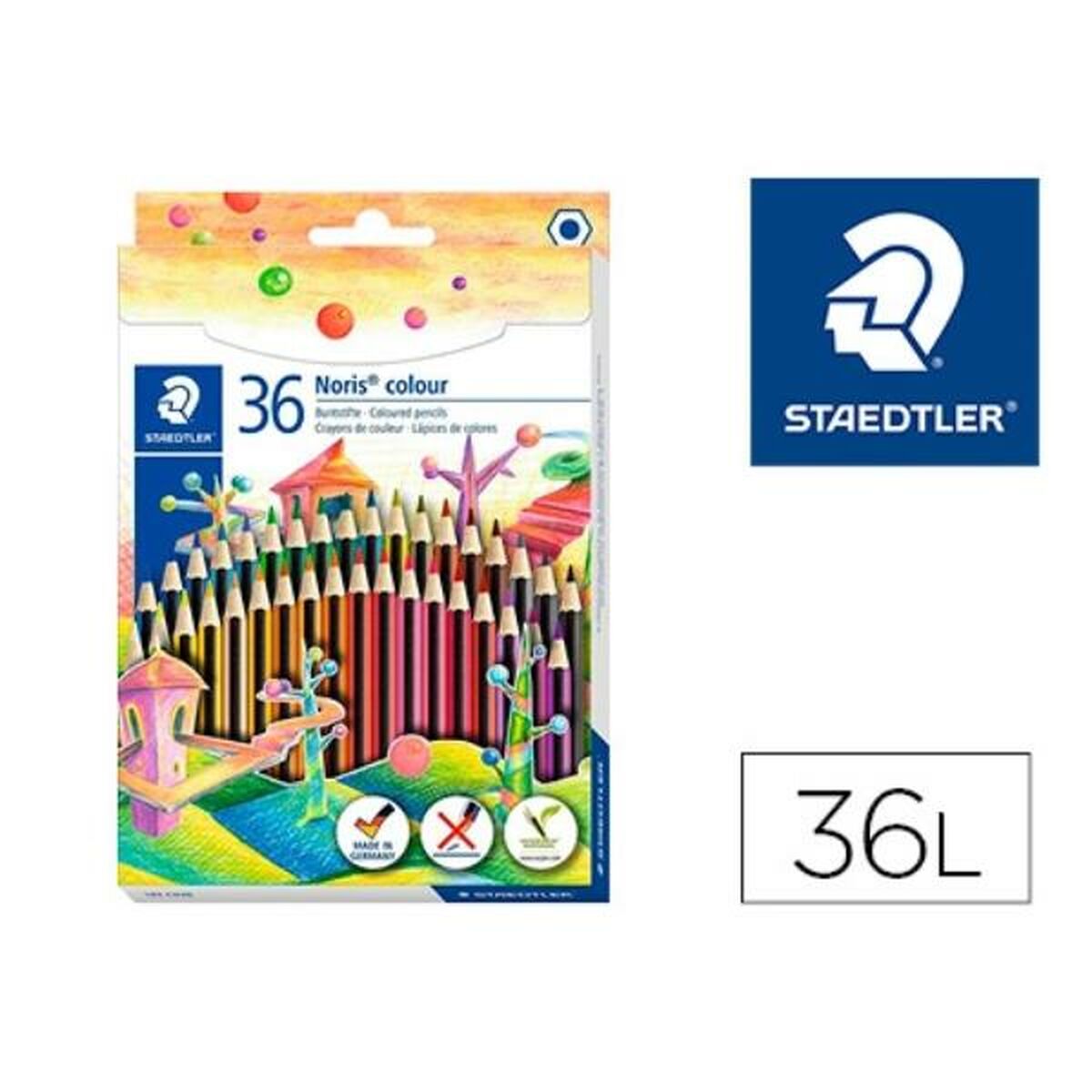 Crayons de couleur Staedtler Noris colour 185 Multicouleur 36 Pièces