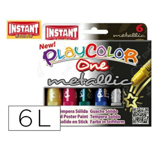 Marqueur Playcolor PlayColor metallic Multicouleur (6 Unités)