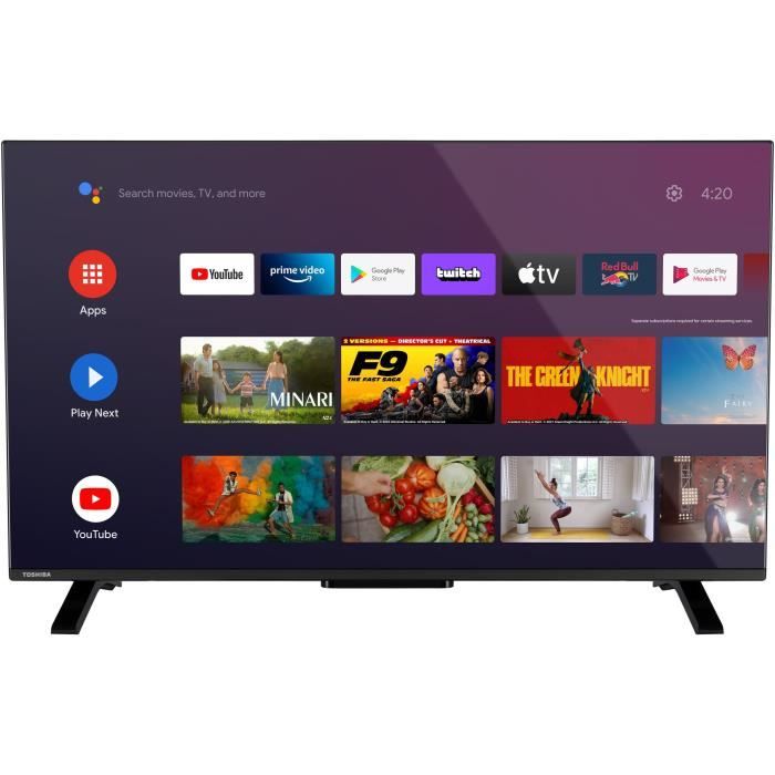 TOSHIBA 40LV2E63DG - TV LED 40'' (102 cm) - Full HD 1920x1080 - HDR10 - TV connecté Smart TV - 2xHDMI - WiFI