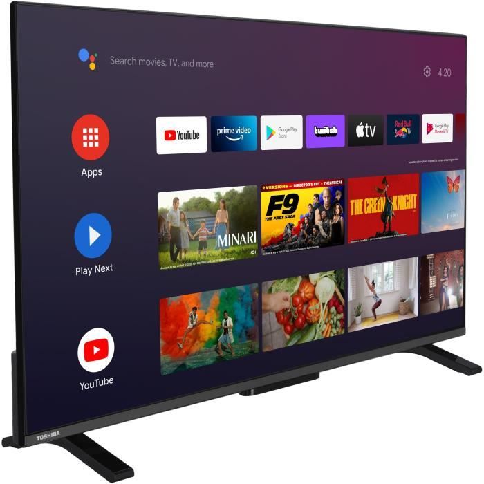 TOSHIBA 40LV2E63DG - TV LED 40'' (102 cm) - Full HD 1920x1080 - HDR10 - TV connecté Smart TV - 2xHDMI - WiFI