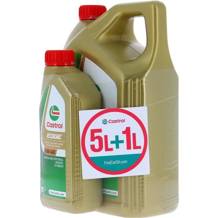 Huile Moteur - CASTROL EDGE - 5W-40 - 5L+1L - 057326