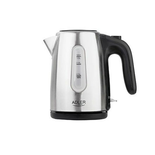 Bouilloire Adler Noir Argenté Noisette Acier inoxydable 1200 W 1 L